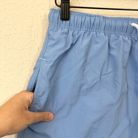 SOLID & STRIPED Swim Trunks Sky Blue Mesh Lined Drawstring Surf Beach - Picture 4 of 8